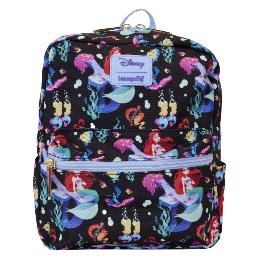 Pop Weasel Image of The Little Mermaid (1989) 35th Anniversary - Life Is The Bubbles Nylon Backpack - Loungefly - Bags, Wallets & Purses - Image - Pop Weasel