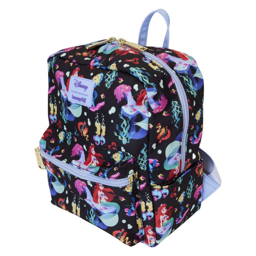 Pop Weasel - Image 3 of The Little Mermaid (1989) 35th Anniversary - Life Is The Bubbles Nylon Backpack - Loungefly - Bags, Wallets & Purses - Image - Pop Weasel