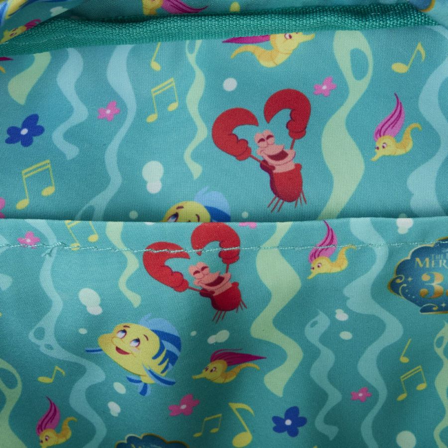 Pop Weasel - Image 5 of The Little Mermaid (1989) 35th Anniversary - Life Is The Bubbles Nylon Backpack - Loungefly - Bags, Wallets & Purses - Image - Pop Weasel