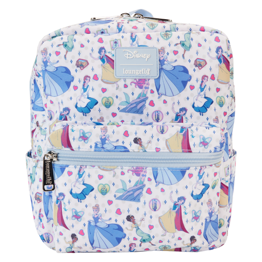 Disney Princess - Manga Style All-over-print Nylon Mini Backpack - Loungefly