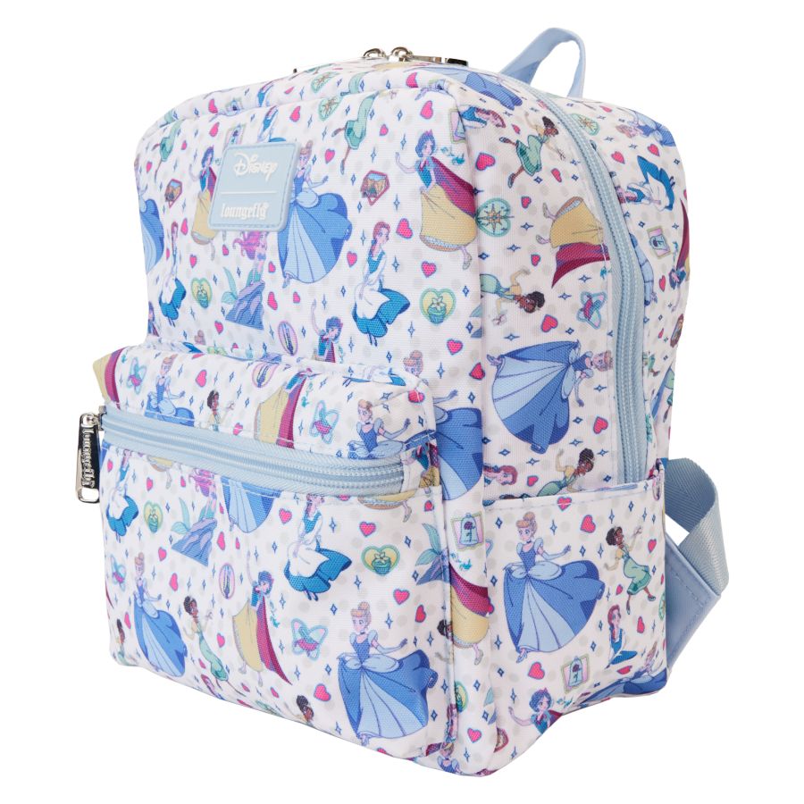 Image Pop Weasel - Image 2 of Disney Princess - Manga Style All-over-print Nylon Mini Backpack - Loungefly - Bags, Wallets & Purses - Image - Pop Weasel