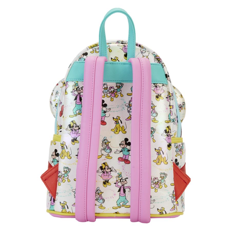 Pop Weasel - Image 3 of Disney: D100 - All-Over-Print Iridescent Mini Backpack with Ear Headband - Loungefly - Bags, Wallets & Purses - Image - Pop Weasel