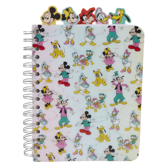 Disney: D100 - Mickey & Friends Classic Stationary Spiral Tab Journal - Loungefly