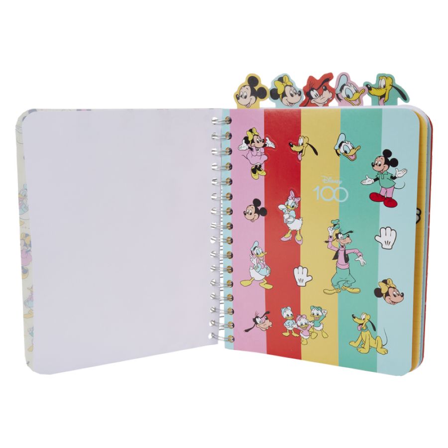 Disney: D100 - Mickey & Friends Classic Stationary Spiral Tab Journal - Loungefly - Notebook - Image - Pop Weasel