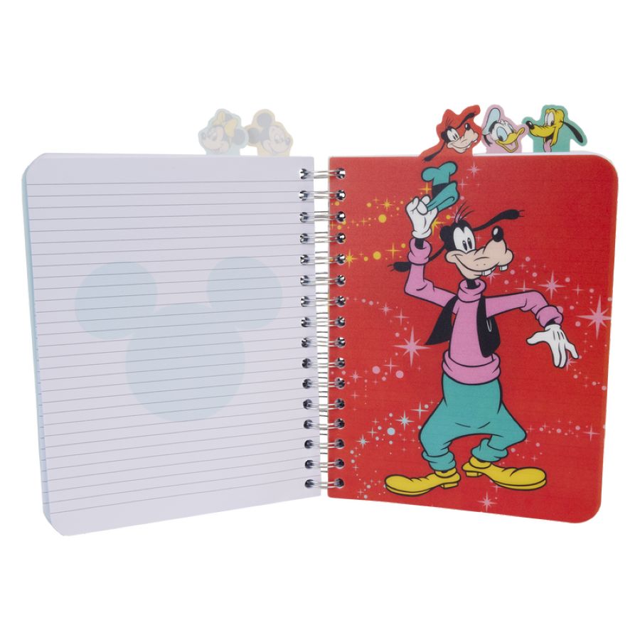 Disney: D100 - Mickey & Friends Classic Stationary Spiral Tab Journal - Loungefly - Notebook - Image - Pop Weasel