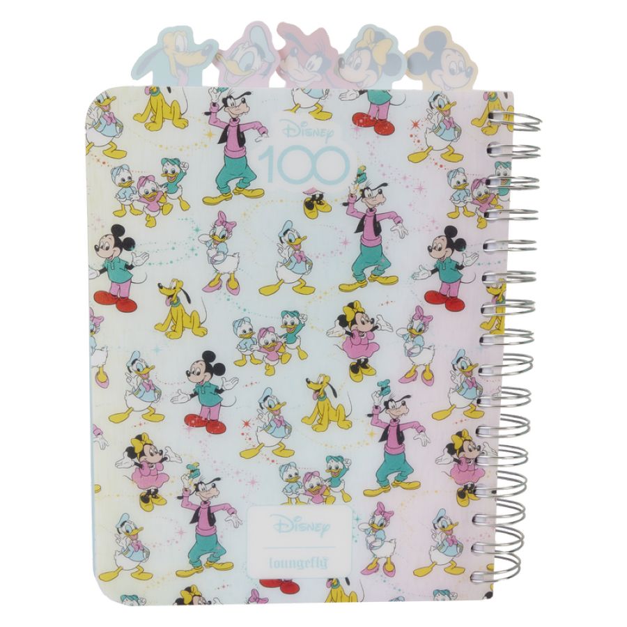 Disney: D100 - Mickey & Friends Classic Stationary Spiral Tab Journal - Loungefly - Notebook - Image - Pop Weasel