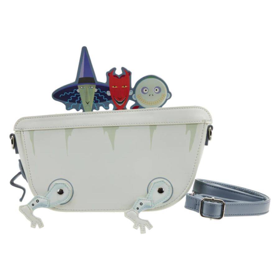 Pop Weasel Image of The Nightmare Before Christmas - Lock Shock Barrel Bathtub Glow Crossbody Bag - Loungefly