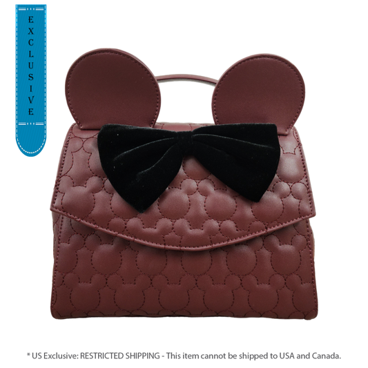 Pop Weasel Image of Disney - Minnie Mouse Quilted US Exclusive Crossbody [RS] - Loungefly