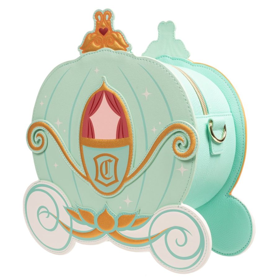 Pop Weasel - Image 4 of Disney - Cinderella Pumpkin Carriage US Exclusive Reversible Crossbody [RS] - Loungefly - Bags, Wallets & Purses - Image - Pop Weasel