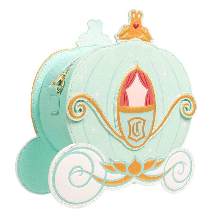 Pop Weasel - Image 5 of Disney - Cinderella Pumpkin Carriage US Exclusive Reversible Crossbody [RS] - Loungefly - Bags, Wallets & Purses - Image - Pop Weasel