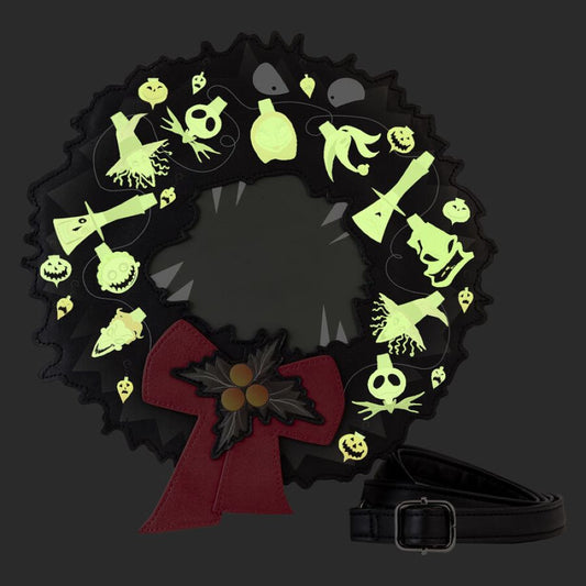 Pop Weasel - Image 2 of Nightmare Before Christmas - Wreath String Lights Glow Crossbody - Loungefly