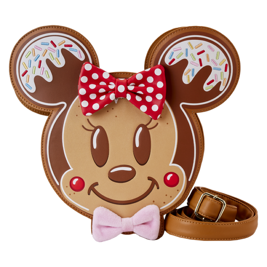 Disney - Mickey & Minnie Gingerbread Cookie Crossbody - Loungefly