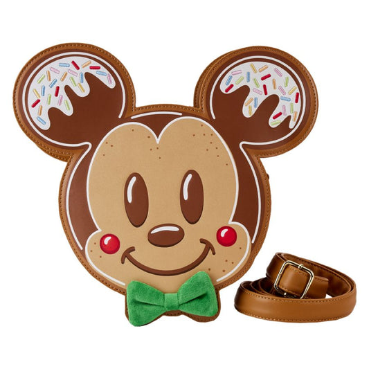 Disney - Mickey & Minnie Gingerbread Cookie Crossbody - Loungefly