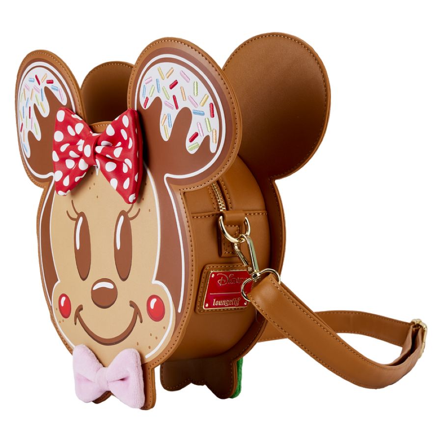 Disney - Mickey & Minnie Gingerbread Cookie Crossbody - Loungefly - Bags, Wallets & Purses - Image - Pop Weasel