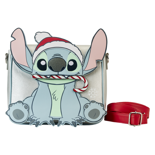 Pop Weasel Image of Lilo & Stitch - Stitch Holiday Glitter Crossbody - Loungefly