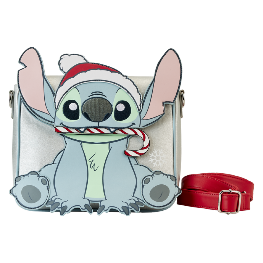 Pop Weasel Image of Lilo & Stitch - Stitch Holiday Glitter Crossbody - Loungefly - Bags, Wallets & Purses - Image - Pop Weasel