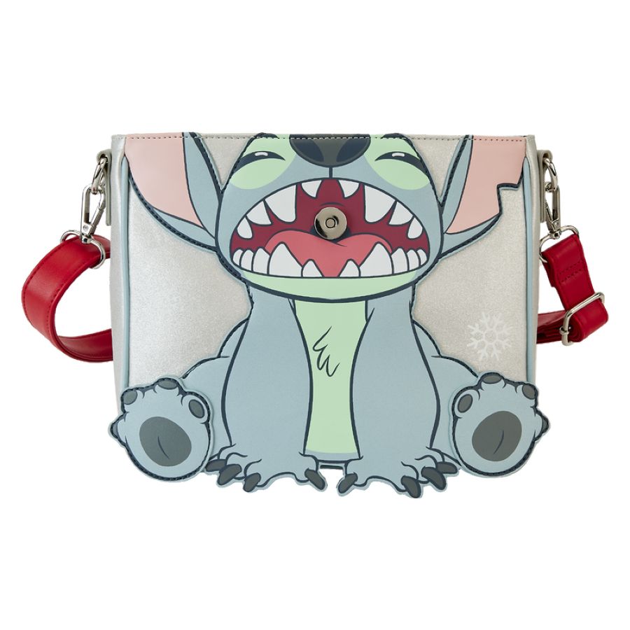 Pop Weasel - Image 3 of Lilo & Stitch - Stitch Holiday Glitter Crossbody - Loungefly - Bags, Wallets & Purses - Image - Pop Weasel