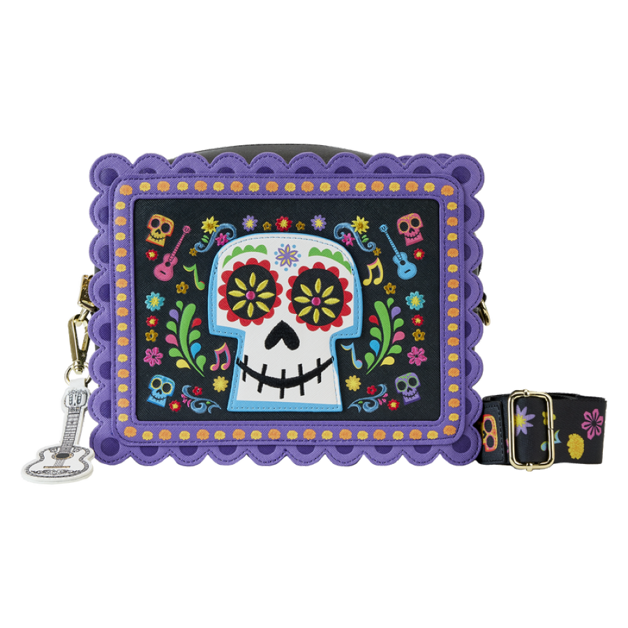 Pop Weasel Image of Coco - Miguel Calavera Floral Skull Crossbody Bag - Loungefly