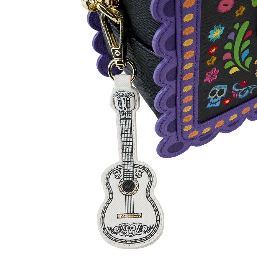 Pop Weasel - Image 3 of Coco - Miguel Calavera Floral Skull Crossbody Bag - Loungefly