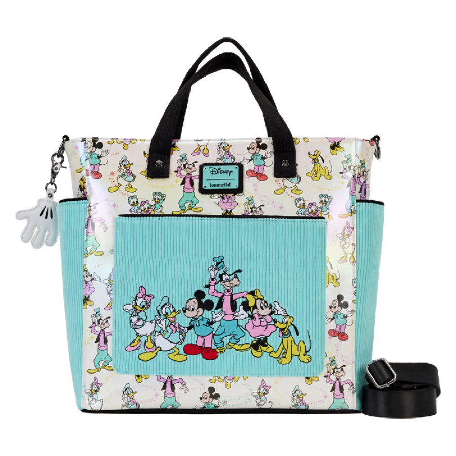 Disney: D100 - Classic All-Over Print Iridescent Convertible Tote Bag - Loungefly - Bags, Wallets & Purses - Image - Pop Weasel