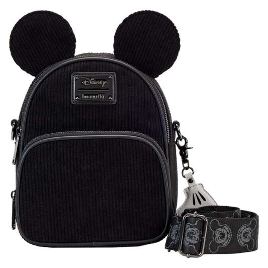 Pop Weasel Image of Disney: D100 - Classic Corduroy Convertible Mini Backpack/Crossbody Bag - Loungefly