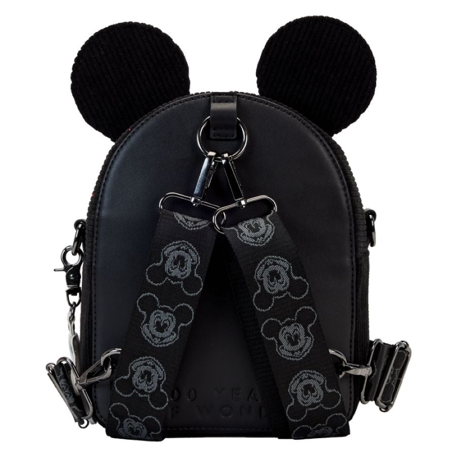 Pop Weasel - Image 4 of Disney: D100 - Classic Corduroy Convertible Mini Backpack/Crossbody Bag - Loungefly