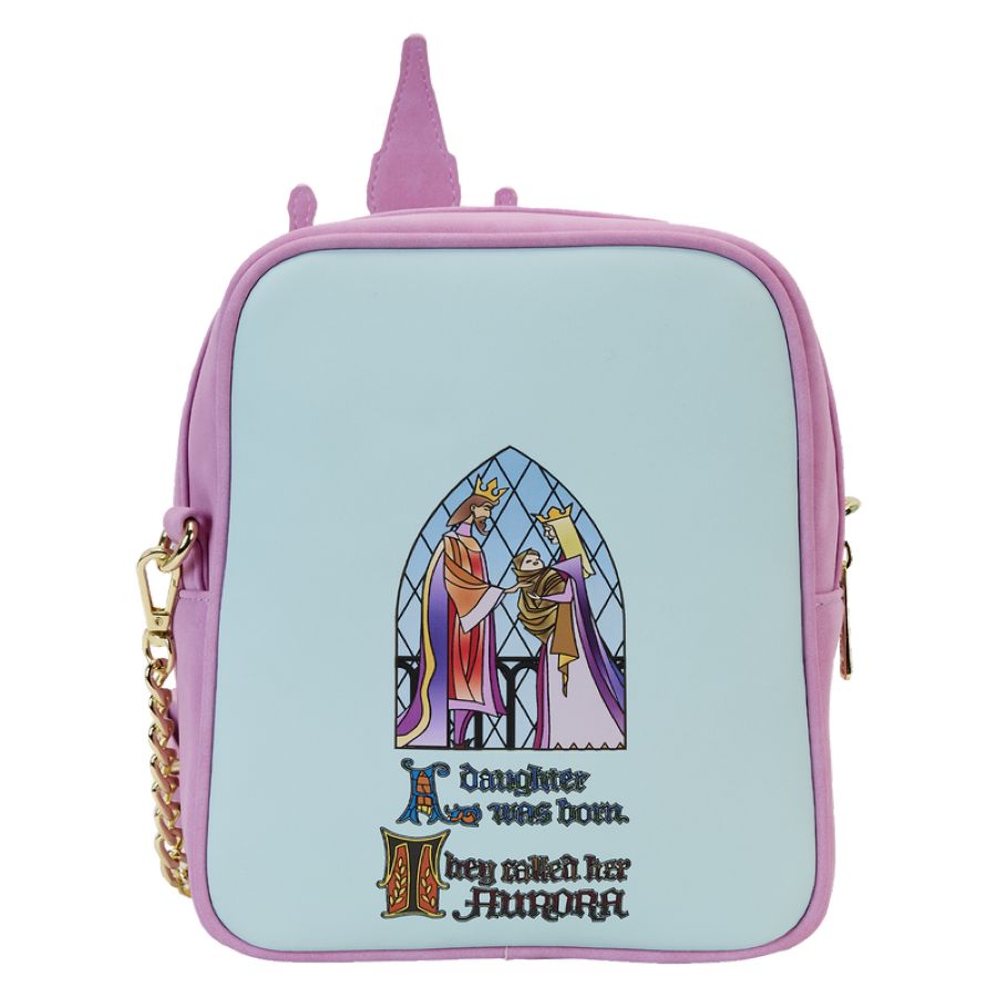 Pop Weasel - Image 4 of Sleeping Beauty -Castle Three Good Fairies Stained Glass Crossbody Bag - Loungefly - Bags, Wallets & Purses - Image - Pop Weasel