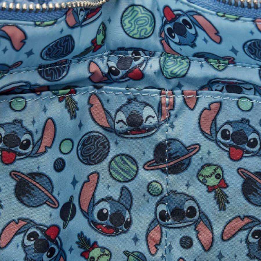 Lilo & Stitch - Stitch Plush Sherpa Tote Bag With Coin Bag - Loungefly