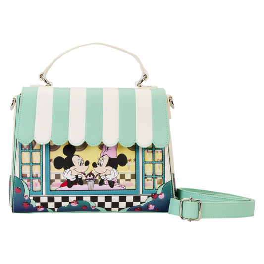 Disney - Mickey & Minnie Date Diner Crossbody - Loungefly