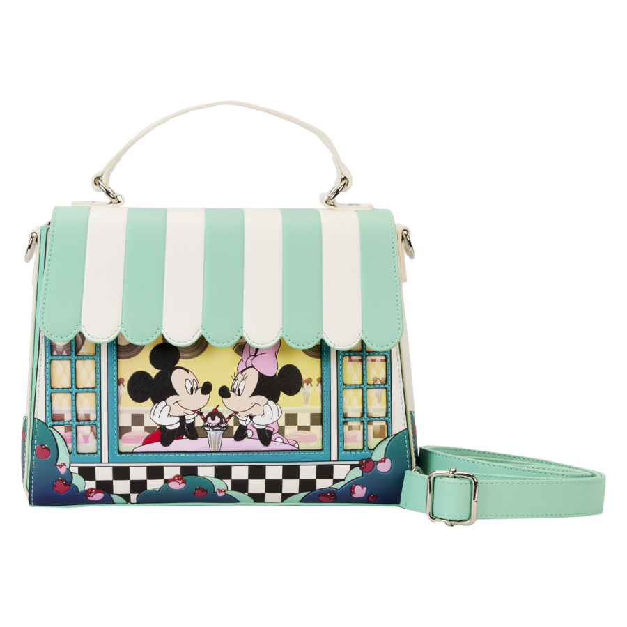 Disney - Mickey & Minnie Date Diner Crossbody - Loungefly - Bags, Wallets & Purses - Image - Pop Weasel