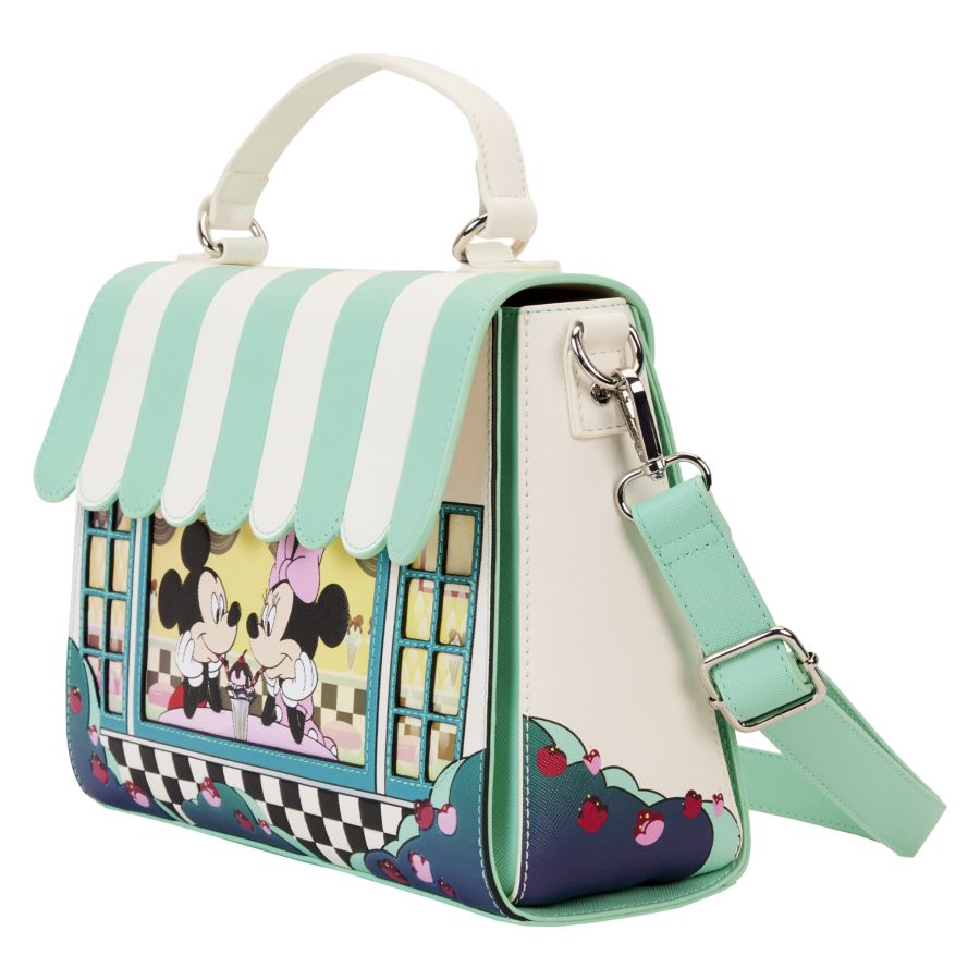 Disney - Mickey & Minnie Date Diner Crossbody - Loungefly - Bags, Wallets & Purses - Image - Pop Weasel