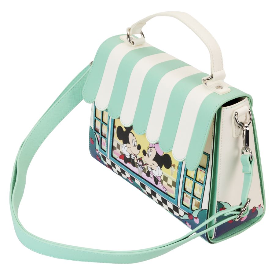 Disney - Mickey & Minnie Date Diner Crossbody - Loungefly - Bags, Wallets & Purses - Image - Pop Weasel