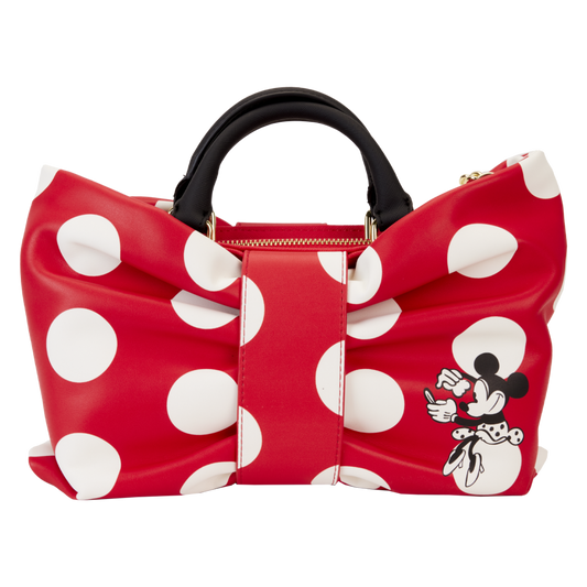 Pop Weasel Image of Disney - Minnie Rocks The Dots Figural Bow Crossbody - Loungefly