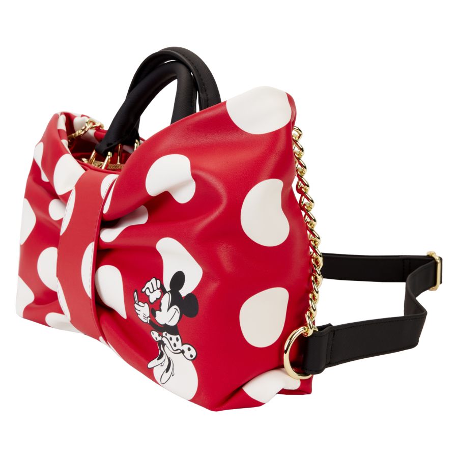 Pop Weasel - Image 2 of Disney - Minnie Rocks The Dots Figural Bow Crossbody - Loungefly