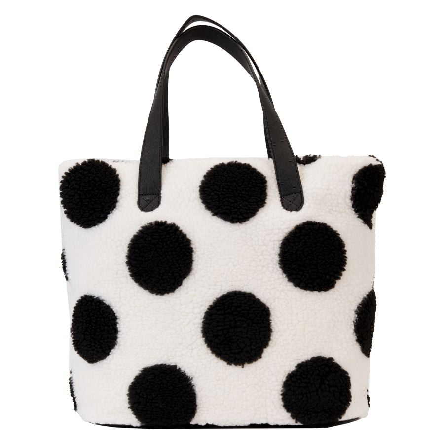 Pop Weasel - Image 4 of Disney - Minnie Rocks The Dots Sherpa Tote Bag - Loungefly - Bags, Wallets & Purses - Image - Pop Weasel