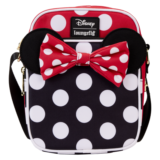 Pop Weasel Image of Disney - Minnie Rocks The Dots NylonPassport Crossbody - Loungefly