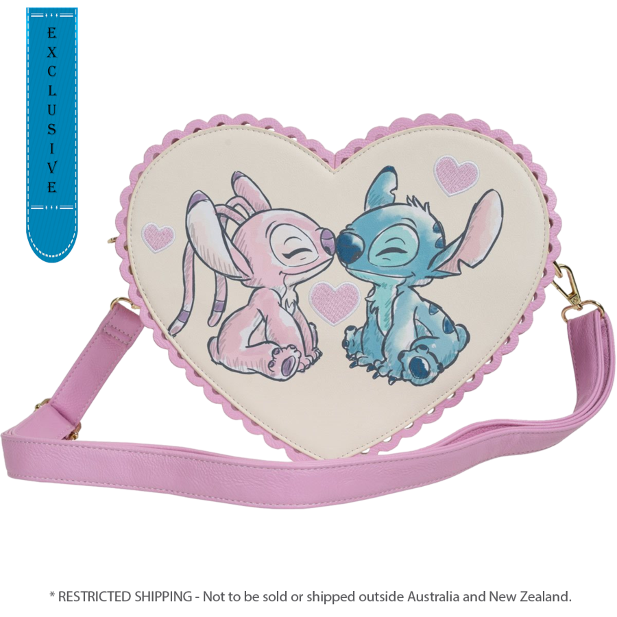 Lilo & Stitch - Stitch & Angel Heart US Exclusive Crossbody [RS] - Loungefly - Bags, Wallets & Purses - Image - Pop Weasel