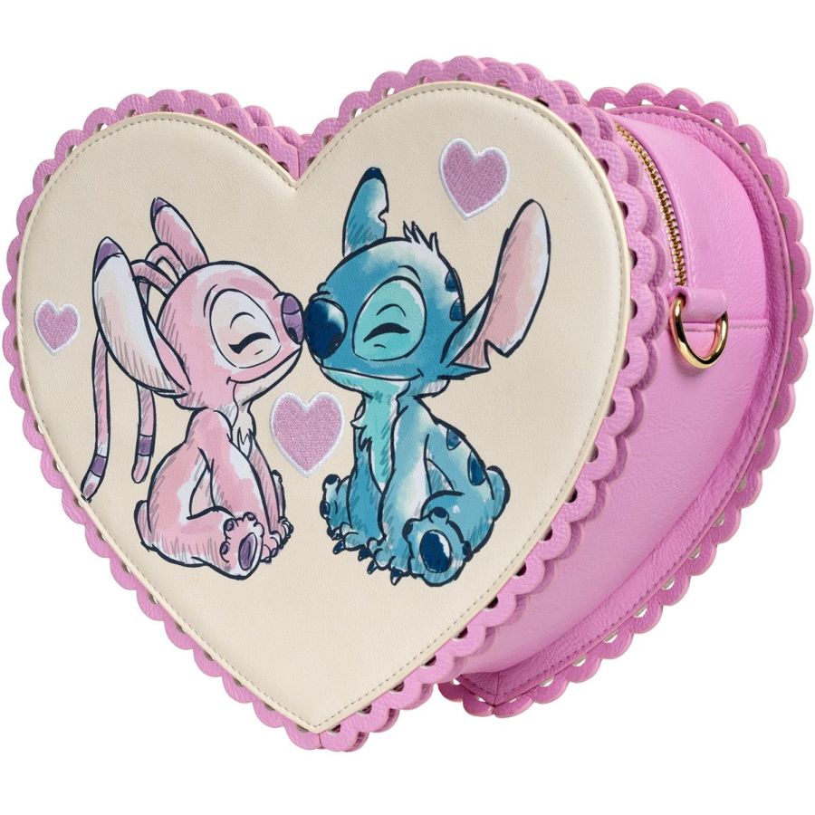 Lilo & Stitch - Stitch & Angel Heart US Exclusive Crossbody [RS] - Loungefly - Bags, Wallets & Purses - Image - Pop Weasel