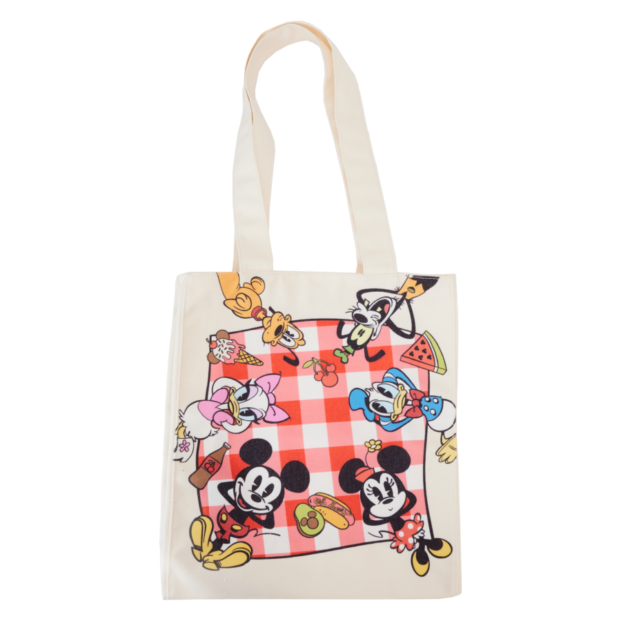 Mickey & Friends - Picnic Canvas Tote Bag - Loungefly - Bags, Wallets & Purses - Image - Pop Weasel