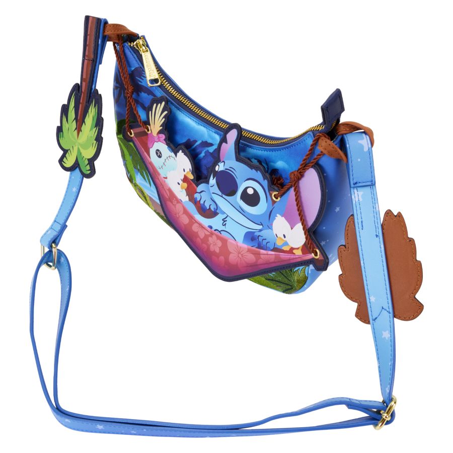 Image Pop Weasel - Image 3 of Lilo & Stitch - Camping Cuties Hammock Crossbody - Loungefly