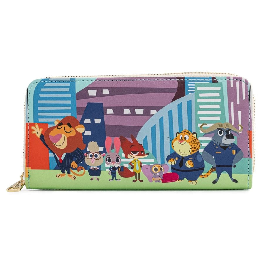 Pop Weasel Image of Zootopia - Chibi Group Zip Purse - Loungefly - Bags, Wallets & Purses - Image - Pop Weasel