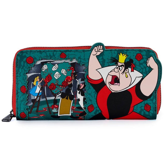 Pop Weasel Image of Alice in Wonderland (1951) - Queen of Hearts Zip Purse - Loungefly