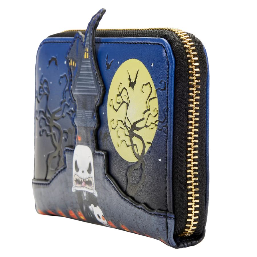 Pop Weasel - Image 3 of The Nightmare Before Christmas - Jack Skellington House Pop! Glow Zip Purse - Loungefly - Bags, Wallets & Purses - Image - Pop Weasel