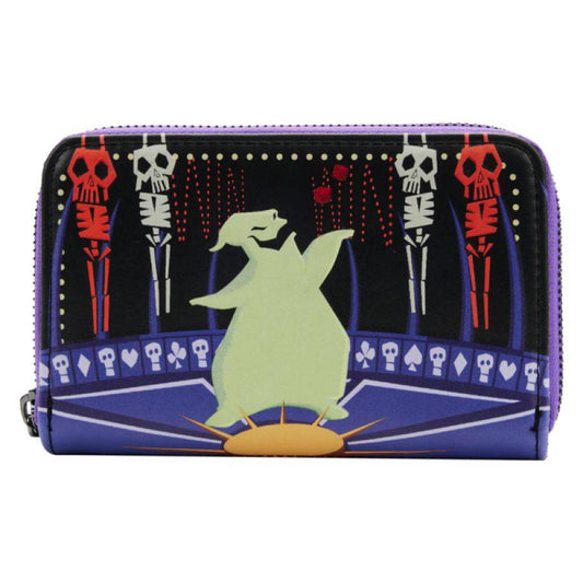 Pop Weasel Image of The Nightmare Before Christmas - Lock Shock Barrel Oogie Boogie Glow Zip Purse - Loungefly