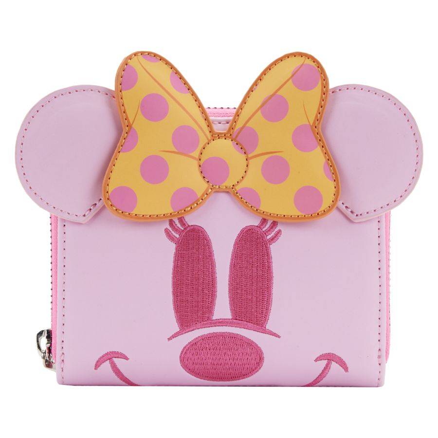 Pop Weasel Image of Disney - Minnie Pastel Ghost Glow Mini Zip Purse - Loungefly - Bags, Wallets & Purses - Image - Pop Weasel