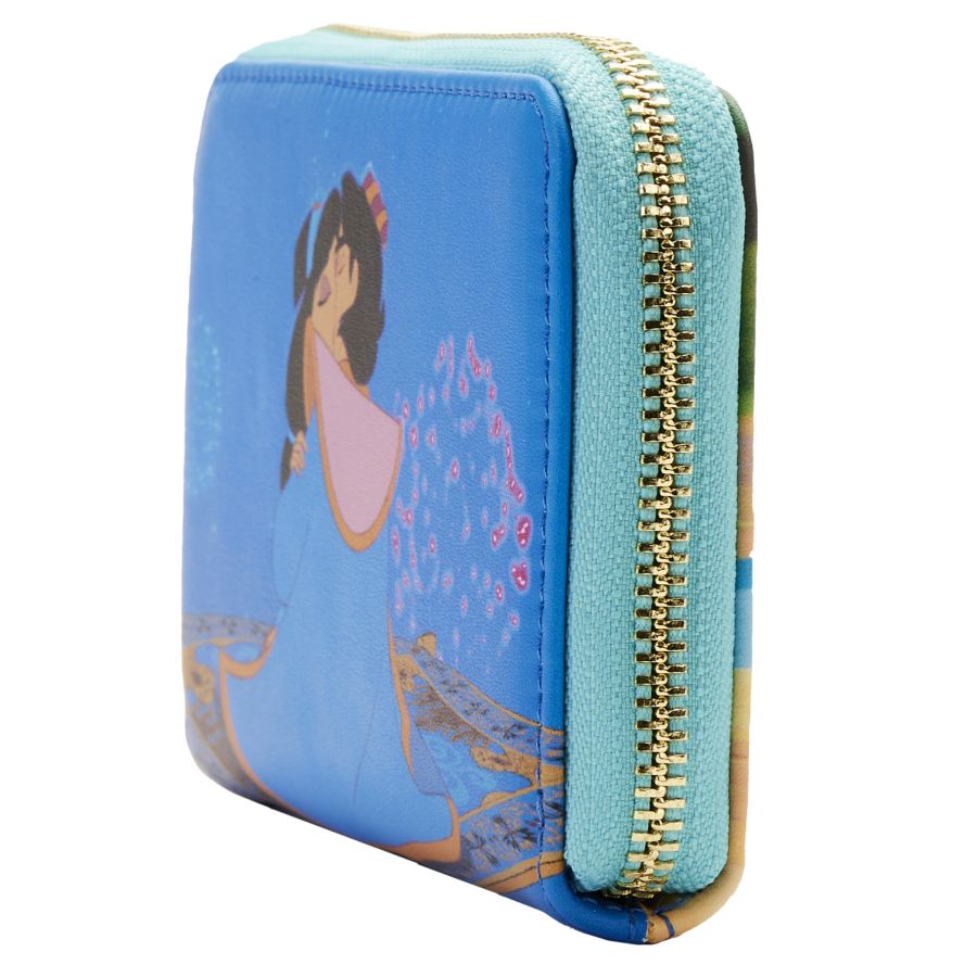 Pop Weasel - Image 2 of Aladdin (1992) - Jasmine Princess Scenes Zip Around Purse - Loungefly - Bags, Wallets & Purses - Image - Pop Weasel