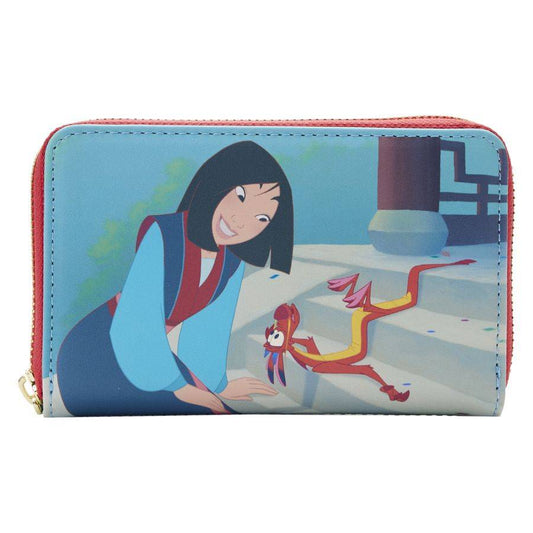 Pop Weasel Image of Mulan (1998) - Princess Scene Zip Around Purse - Loungefly