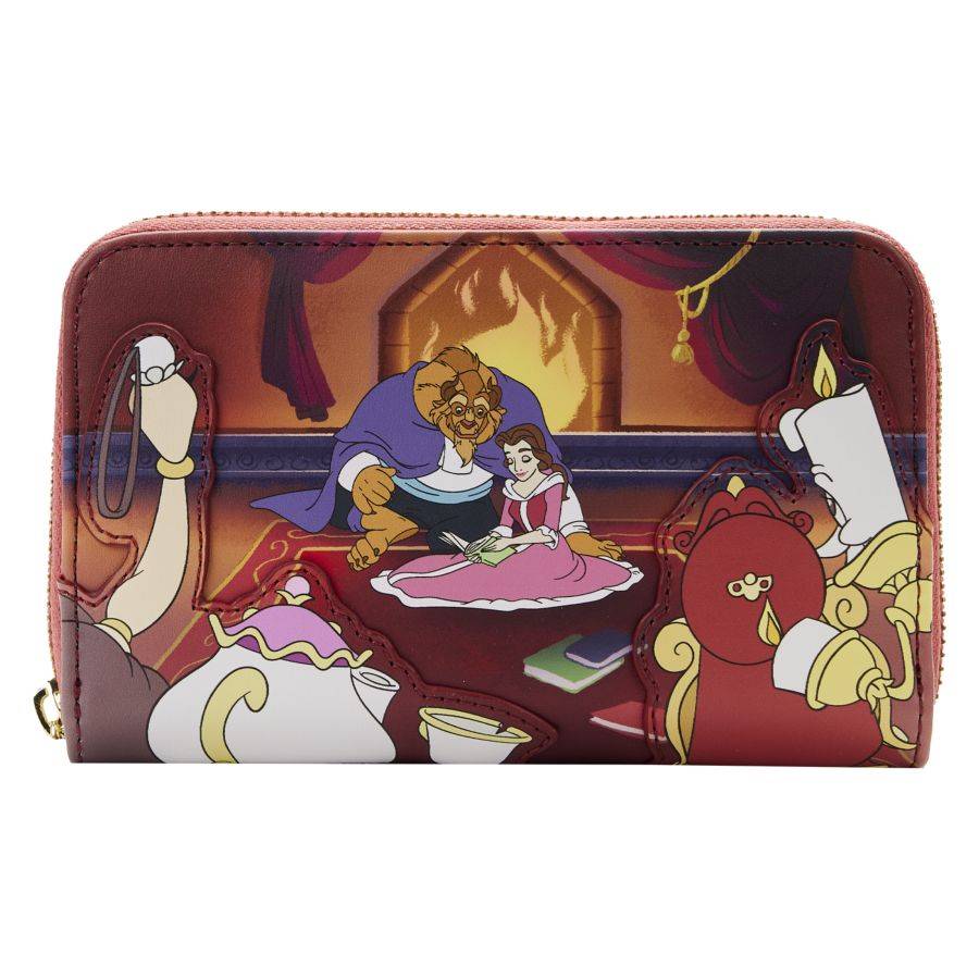 Pop Weasel Image of Beauty and the Beast (1991) - Fireplace Scene Zip Around Purse - Loungefly - Bags, Wallets & Purses - Image - Pop Weasel