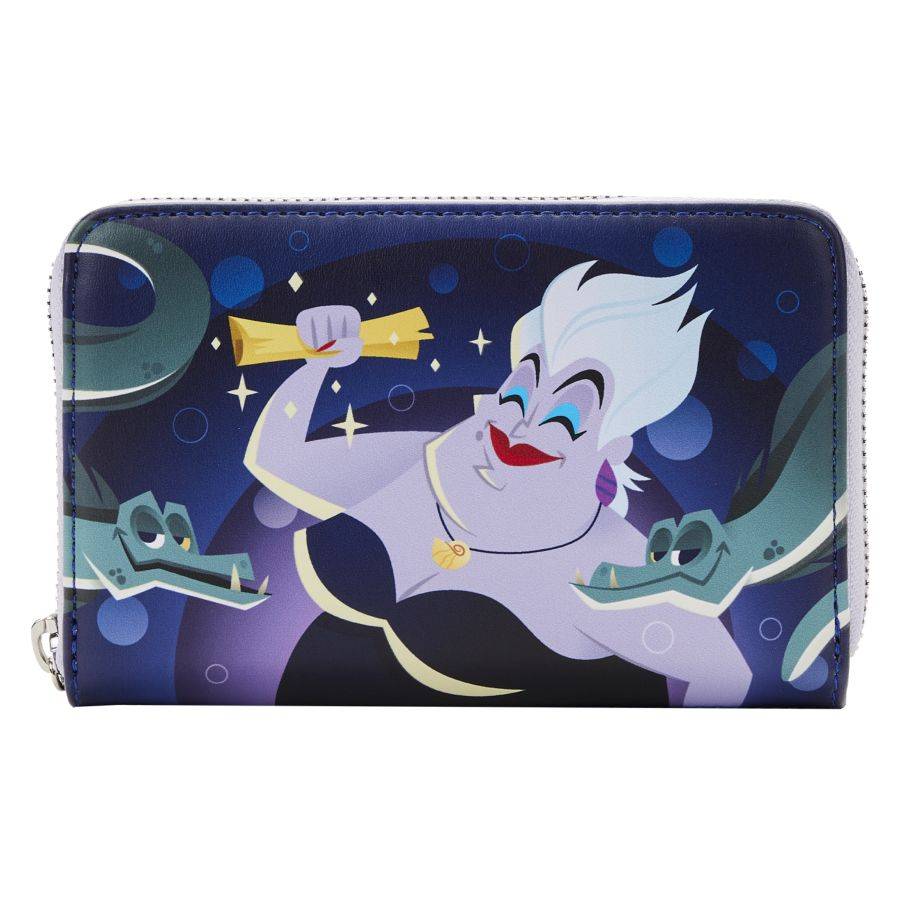 Pop Weasel Image of The Little Mermaid (1989) - Ursula Lair Glow Zip Around Purse - Loungefly - Bags, Wallets & Purses - Image - Pop Weasel