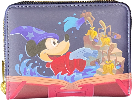 Pop Weasel Image of Fantasia - Sorcerer Mickey Zip Around Wallet RS - Loungefly